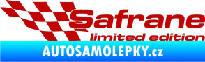 Samolepka Safrane limited edition levá tmavě červená