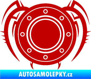 Samolepka Samolepka na víčko od nádrže 001 tmavě červená