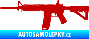 Samolepka Samopal 004 levá tmavě červená