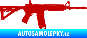 Samolepka Samopal 004 pravá tmavě červená