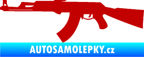 Samolepka Samopal 005 levá tmavě červená