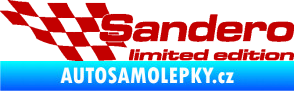 Samolepka Sandero limited edition levá tmavě červená