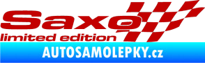 Samolepka Saxo limited edition pravá tmavě červená