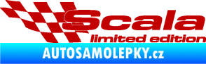 Samolepka Scala limited edition levá tmavě červená