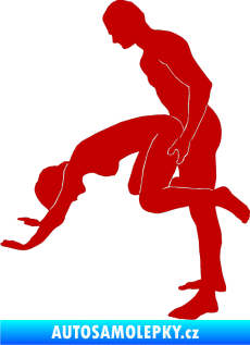 Samolepka Sexy siluety 014 tmavě červená