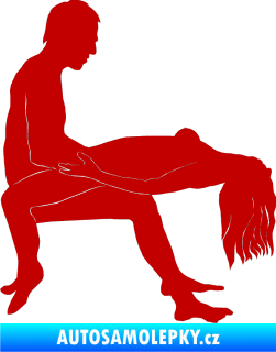 Samolepka Sexy siluety 026 tmavě červená