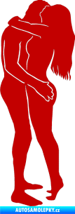 Samolepka Sexy siluety 028 tmavě červená
