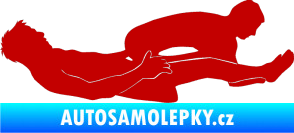 Samolepka Sexy siluety 029 tmavě červená