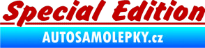 Samolepka Special edition 002 tmavě červená