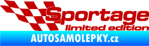 Samolepka Sportage limited edition levá tmavě červená