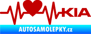 Samolepka Srdeční tep 048 pravá Kia tmavě červená