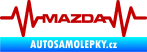 Samolepka Srdeční tep 059 Mazda tmavě červená