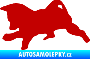 Samolepka Štěňátko 002 levá německý ovčák tmavě červená