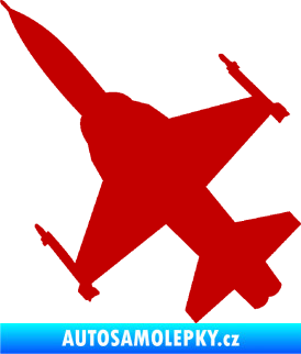 Samolepka Stíhací letoun 003 levá tmavě červená
