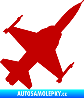 Samolepka Stíhací letoun 003 pravá tmavě červená