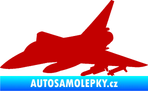 Samolepka Stíhací letoun 005 levá tmavě červená