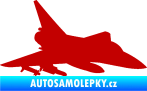 Samolepka Stíhací letoun 005 pravá tmavě červená