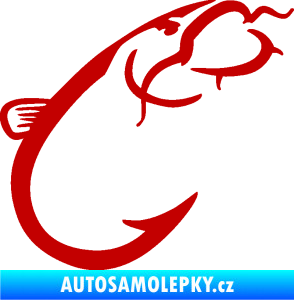 Samolepka Sumec 003 pravá tmavě červená