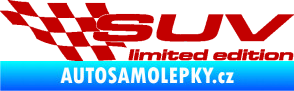 Samolepka SUV limited edition levá tmavě červená