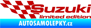 Samolepka Suzuki limited edition levá tmavě červená
