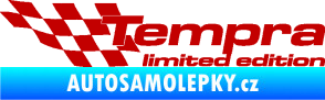 Samolepka Tempra limited edition levá tmavě červená