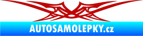 Samolepka Tetování 016 tmavě červená