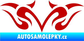 Samolepka Tetování 129 tmavě červená