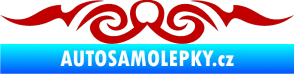 Samolepka Tetování 133 tmavě červená