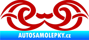 Samolepka Tetování 137 tmavě červená