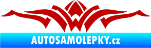 Samolepka Tetování 140 tmavě červená