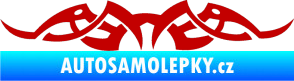 Samolepka Tetování 141 tmavě červená