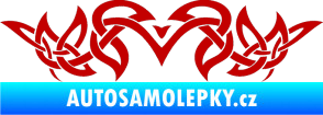 Samolepka Tetování 152 tmavě červená