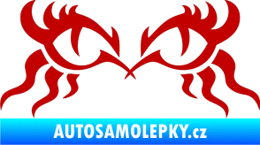 Samolepka Tetování 183 oči tmavě červená
