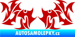 Samolepka Tetování 194 tmavě červená