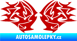 Samolepka Tetování 205 tmavě červená