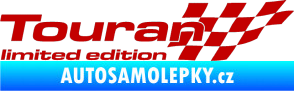 Samolepka Touran limited edition pravá tmavě červená