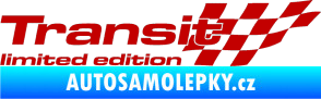 Samolepka Transit limited edition pravá tmavě červená