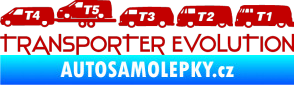 Samolepka Transporter evolution - levá tmavě červená