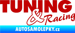 Samolepka Tuning racing 001 tmavě červená