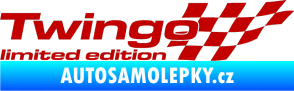 Samolepka Twingo limited edition pravá tmavě červená