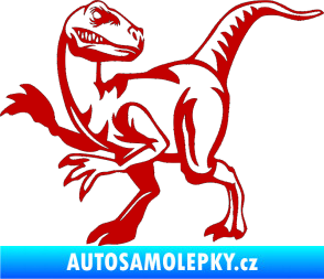Samolepka Tyrannosaurus Rex 003 levá tmavě červená