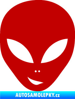 Samolepka UFO 003 levá tmavě červená