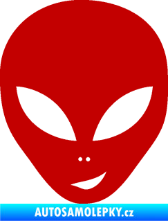 Samolepka UFO 003 pravá tmavě červená