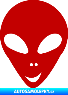 Samolepka UFO 004 levá tmavě červená