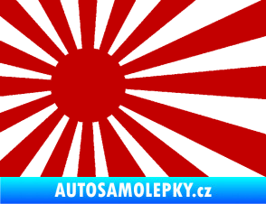 Samolepka Vlajka Japonsko 002 levá JDM tmavě červená