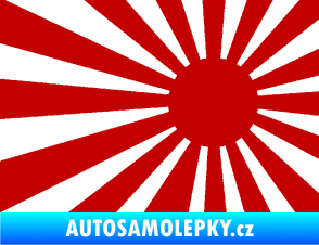 Samolepka Vlajka Japonsko 002 pravá JDM tmavě červená