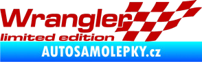 Samolepka Wrangler limited edition pravá tmavě červená