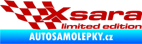 Samolepka Xsara limited edition levá tmavě červená