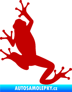 Samolepka Žába 004 levá tmavě červená