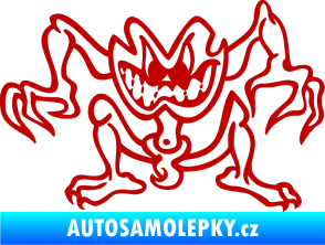 Samolepka Žabák pravá tmavě červená